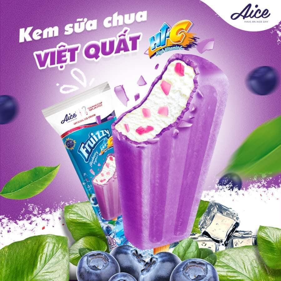 Kem Sữa Chua Việt Quất - Kem Aice - Kem Haidilao