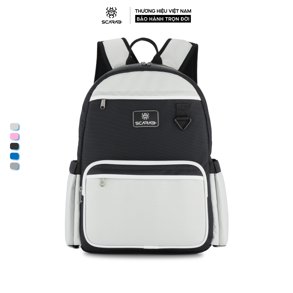 Balo Đi Học Scarab Multi Backpack Unisex Nhỏ Gọn, Đựng Vừa Laptop 14inch_Bảo Hành Trọn Đời Scarab