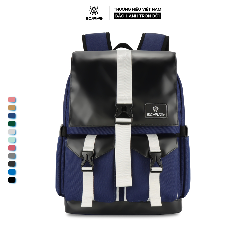 Scarab Sturdy Backpack Unisex - Balo Size Lớn, Đi Học Đi Chơi Đựng Vừa Laptop 15,6inch Gaming