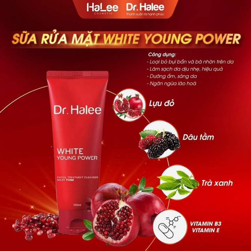 Sữa rửa mặt sạch sâu dịu nhẹ cho da Dr.Halee Facial Treatment Cleanser