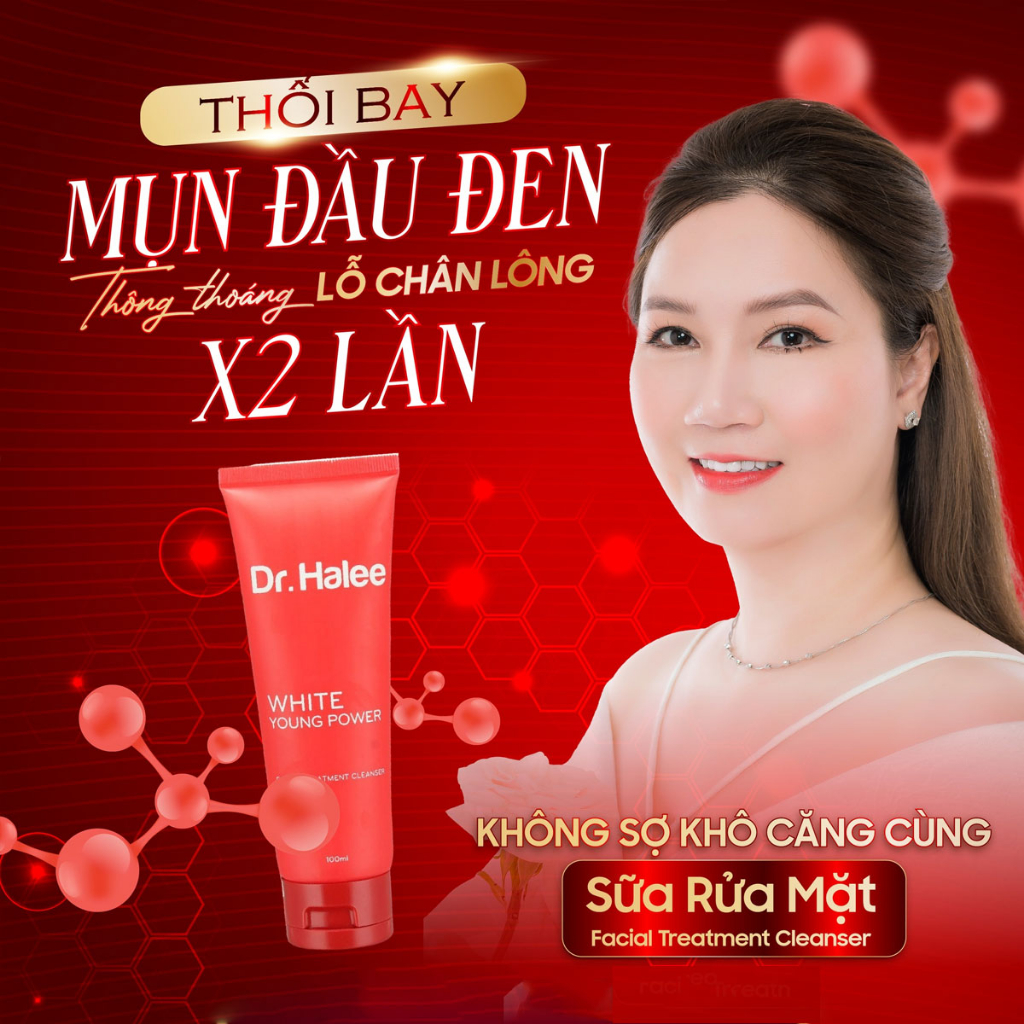 Sữa rửa mặt sạch sâu dịu nhẹ cho da Dr.Halee Facial Treatment Cleanser