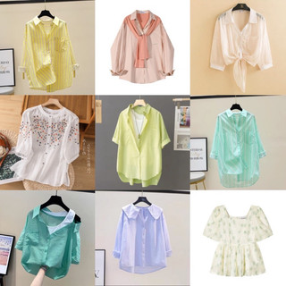 Áo sơ mi trắng, babydoll size SML nhiều màu 2hand