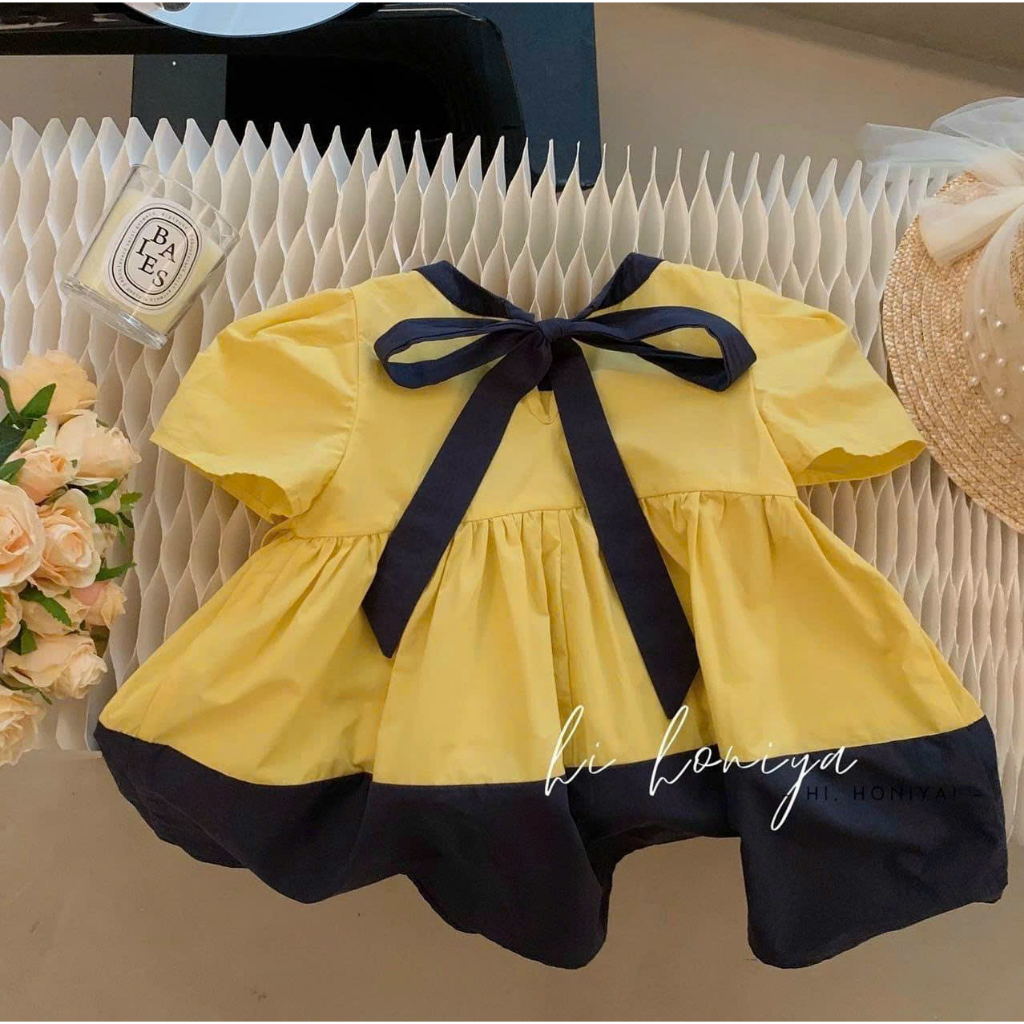 Đồ bộ Set Mẹ và bé gái, Set đồ đôi mẹ và bé chất thô xốp màu trắng kem hai dây thoáng mát