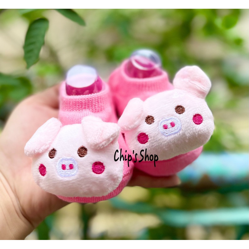 Tất vớ 3D siêu xinh cho bé, Vớ giữ ấm bàn chân hình con vật đáng yêu size sơ sinh. Tất 3D