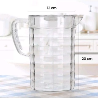 Ca đựng nước nhựa meka trắng trong suốt có nắp đậy hàng cao cấp việt nhật