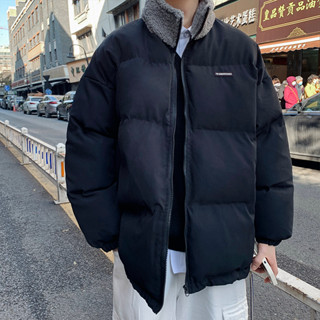  Áo Khoác Phao Trơn Nam Nữ Phối Cổ Lông Cừu Cực Mềm Mại Siêu Đẹp 