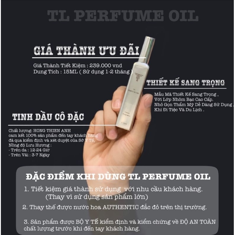 Bộ Tester 37 Mùi Hương TL PERFUME OIL 37 Lọ 1ml - Chính Hãng , Sang Trọng , Quyến Rũ , Gợi Cảm , Lưu Hương Bền Bỉ