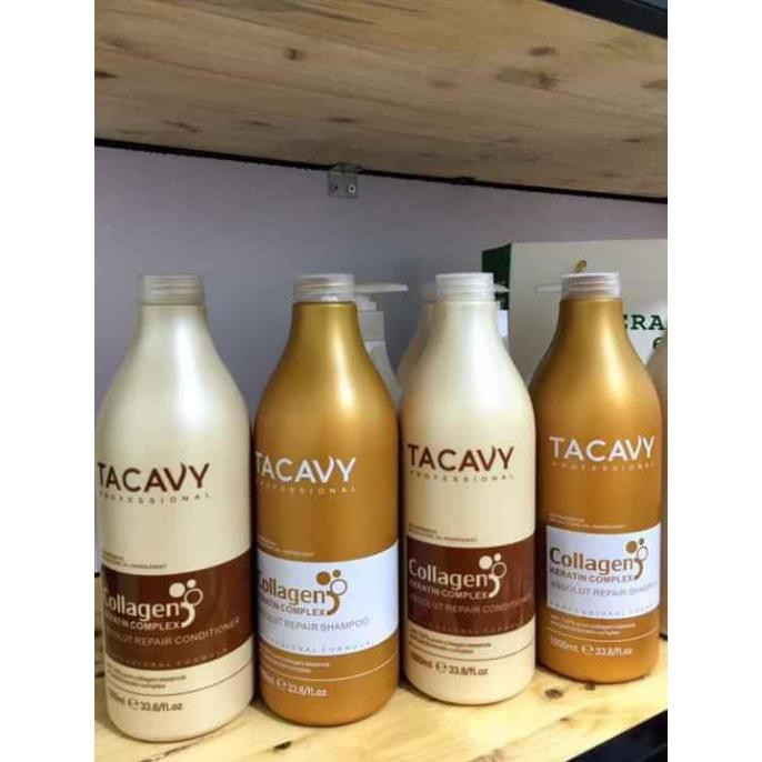 Cặp Dầu Gội Xả TACAVY 500ML | Giảm Gãy Rụng, Phục Hồi Tóc Hư Tổn, Khô Xơ | Hàng Chính Hãng