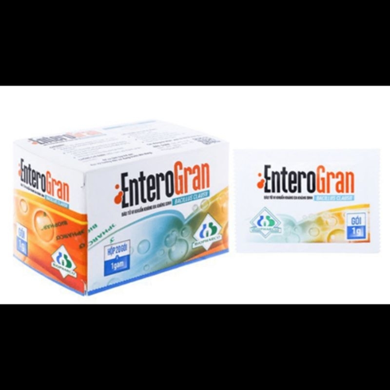 ENTEROGRAN Men Bào Tử Vi Khuẩn Đa Kháng Sinh _hộp 20 gói