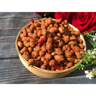 Đậu phộng rang tỏi ớt - hũ 500g
