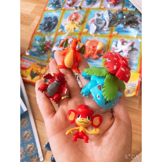 Vỉ mô hình pokemon 50 con nhiều size( kèm giấy rút số)