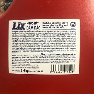 Nước giặt Lix 3.6kg