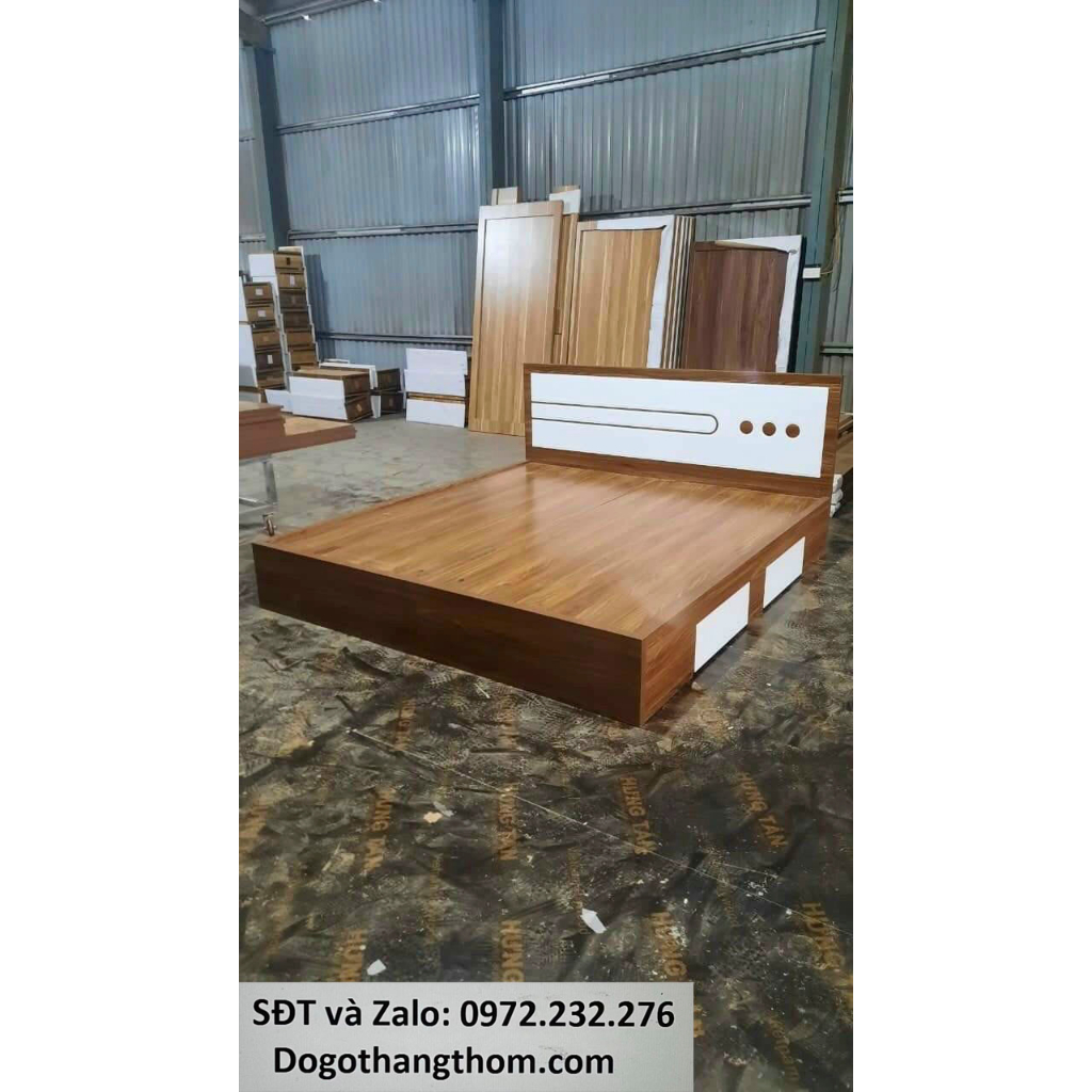 Giường ngăn kéo gỗ công nghiệp