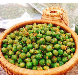 Đậu hà lan sấy rang tỏi ớt Đtfood hũ 500g