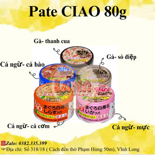 Pate Ciao lon cho mèo 80g