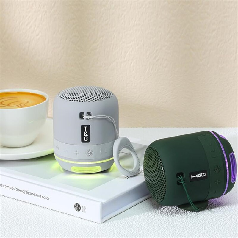 Loa Bluetooth Mini TG-294 - Bass mạnh nhạc êm, Công suất 5W, Đèn Led RGB 7 màu, Hỗ trợ thẻ nhớ TF USB AUX kêt nối laptop