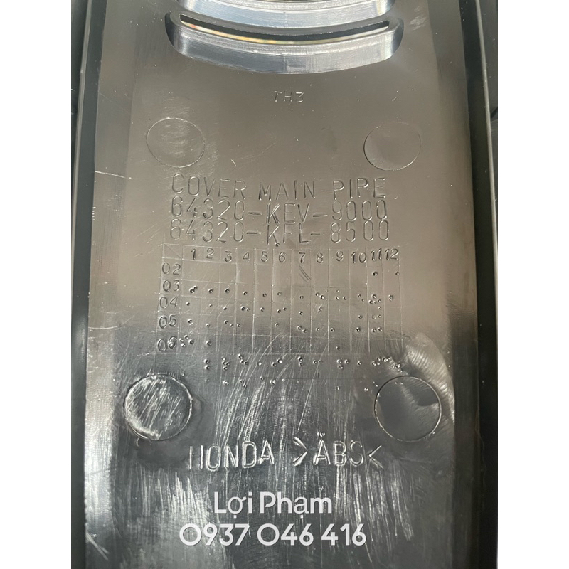 Lườn giữa yếm Wave thái 110 . Honda Thái Lan