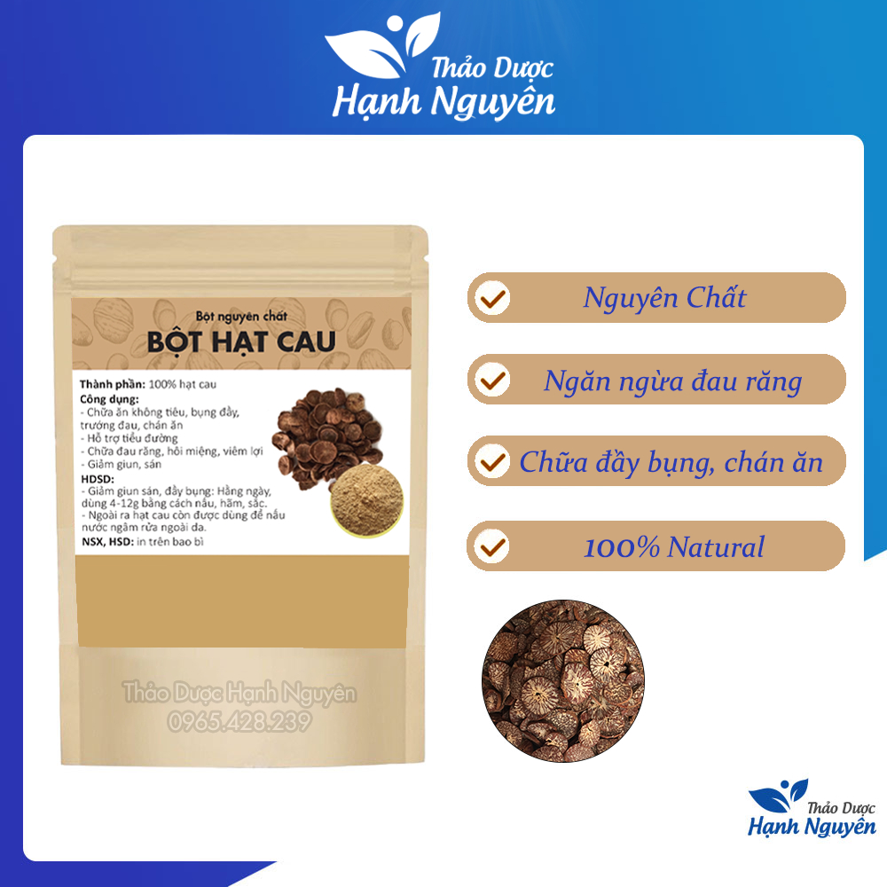 Bột hạt cau rang thơm 1kg (Dưỡng da, giảm đau răng) - Thảo dược hạnh nguyên