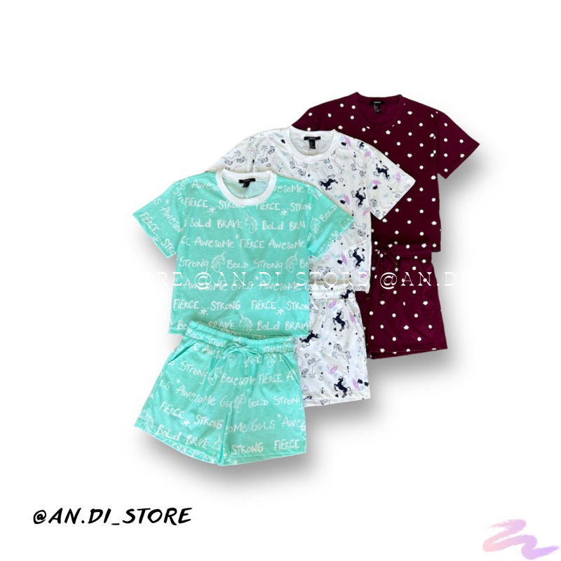 AnDi.vnxk 🔸Set bộ thun tay ngắn hoạ tiết mới - F.21