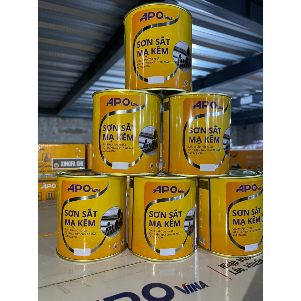 Sơn sắt mạ kẽm APOvina - 3 Lít