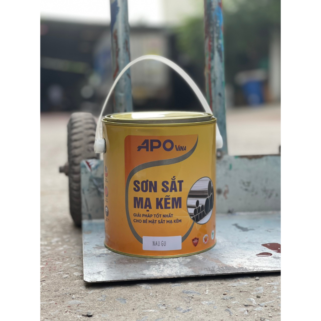 Sơn sắt mạ kẽm APOvina - 3 Lít
