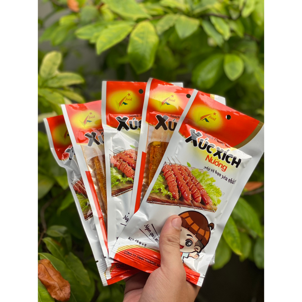 Snack hình xúc xích nướng, ăn vặt cổng trường, free ship