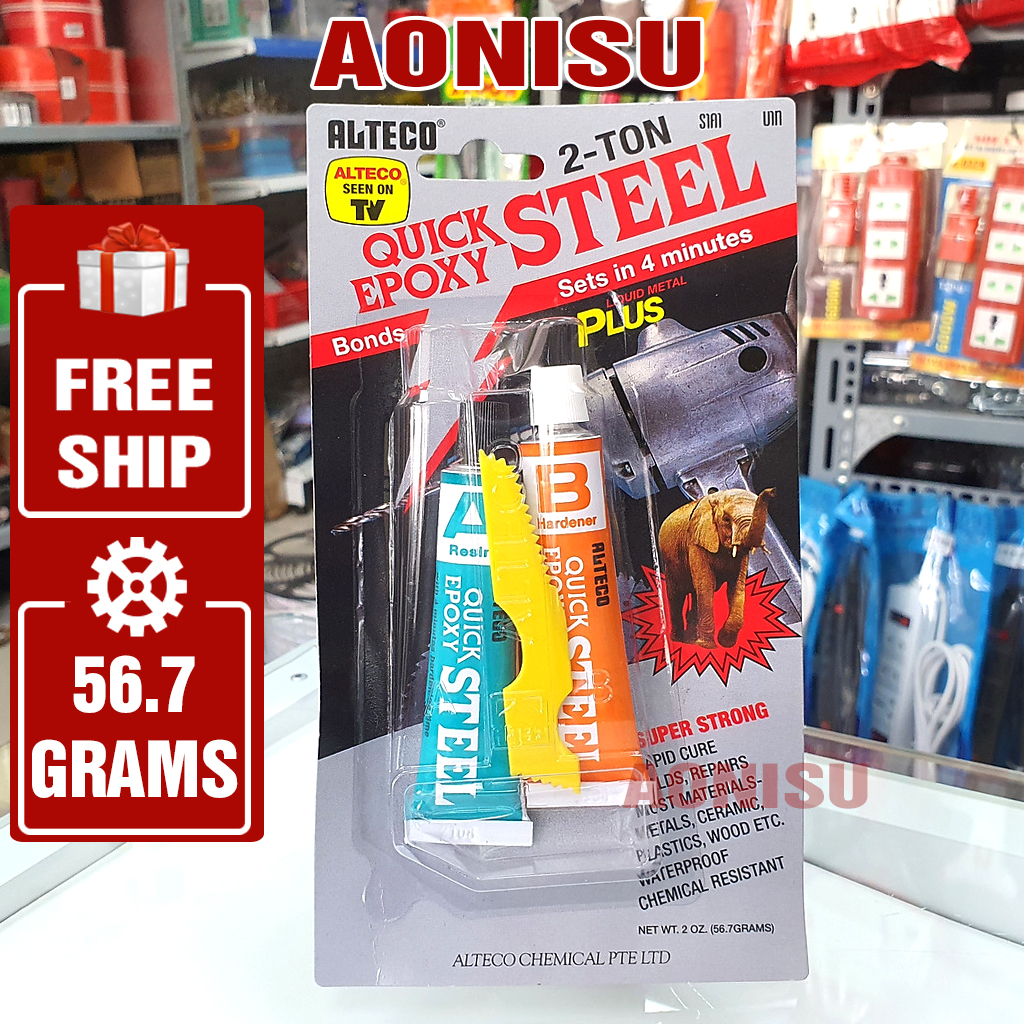 Keo Dán Sắt QUICK EPOXY STEEL 2 Thành Phần , Keo Dán Sắt , Gỗ , Keo Dán Đa Năng AONISU