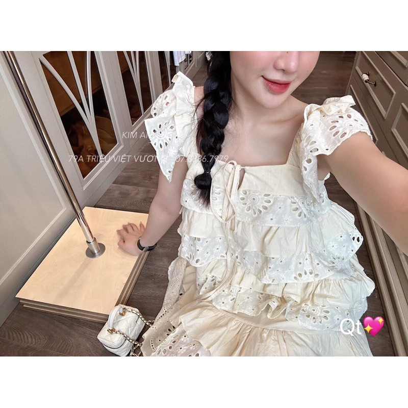 Váy babydoll ren tầng Kim Anh Bùi