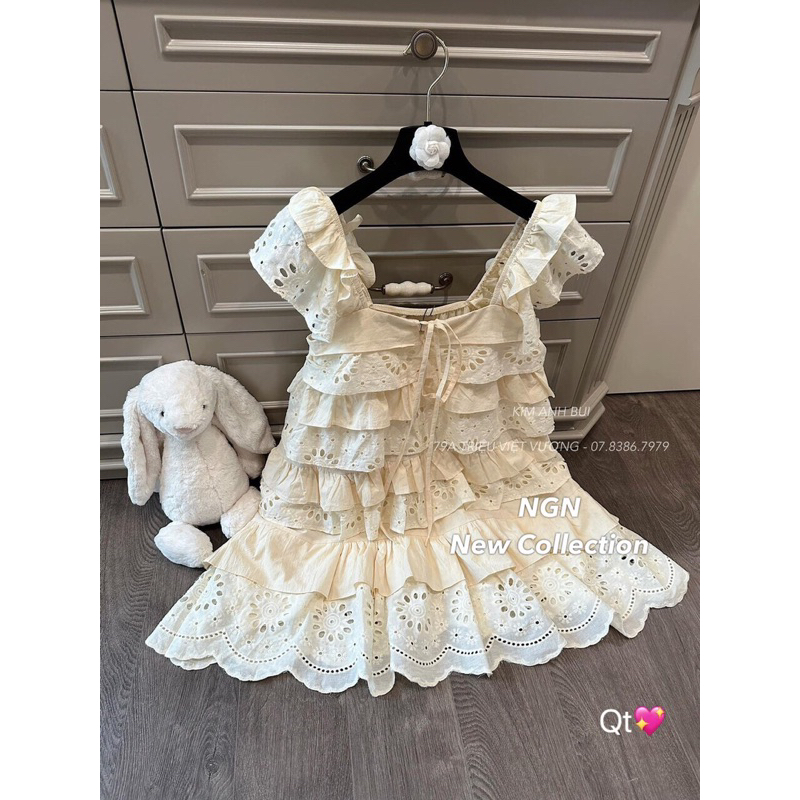 Váy babydoll ren tầng Kim Anh Bùi