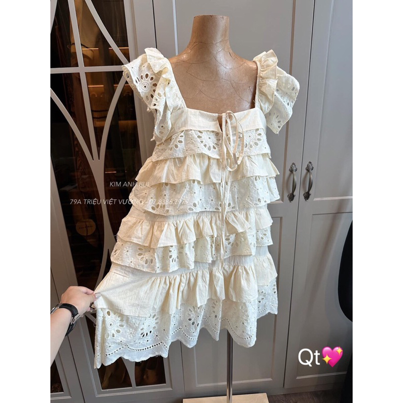 Váy babydoll ren tầng Kim Anh Bùi