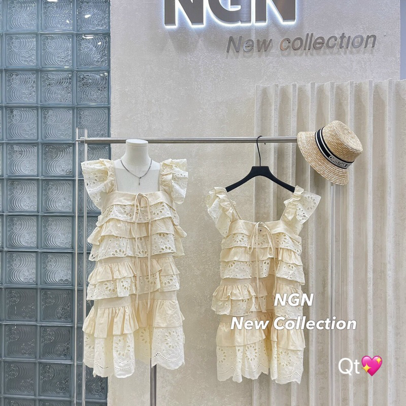 Váy babydoll ren tầng Kim Anh Bùi