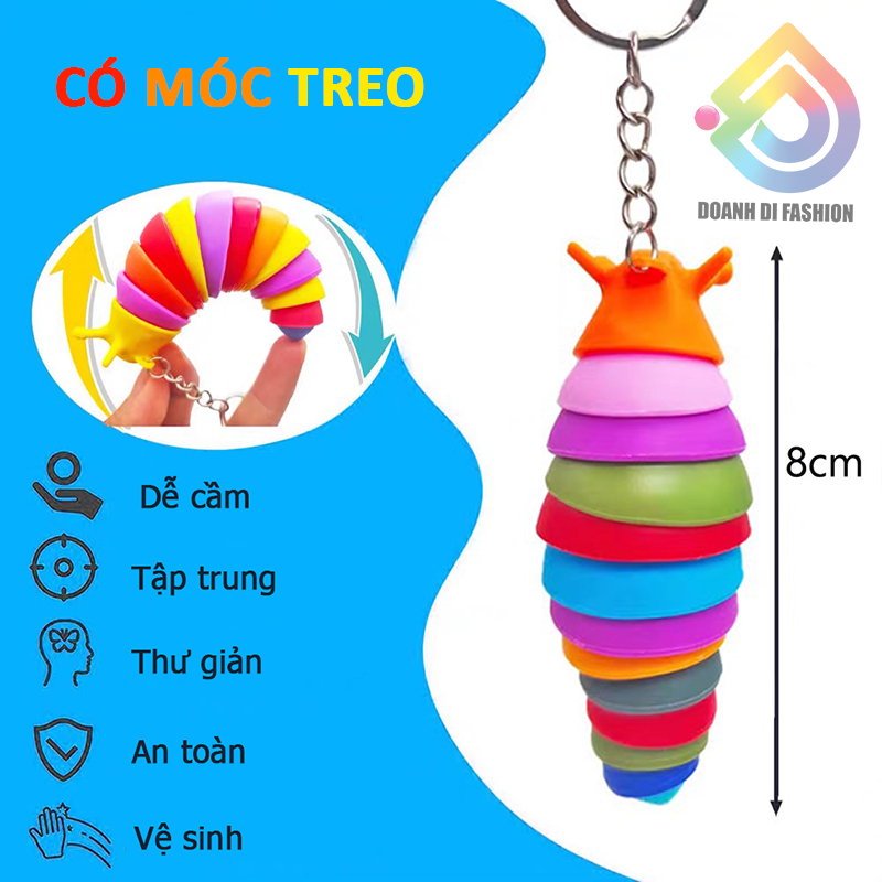 Móc Khóa Thỏ Con, Móc Treo Tôm, Đồ Chơi Con Sâu, Móc Ba Lô Kỳ Lân Bóp Kêu Pít Pít, Trò Chơi Giảm Căng Thẳng Xả Stress