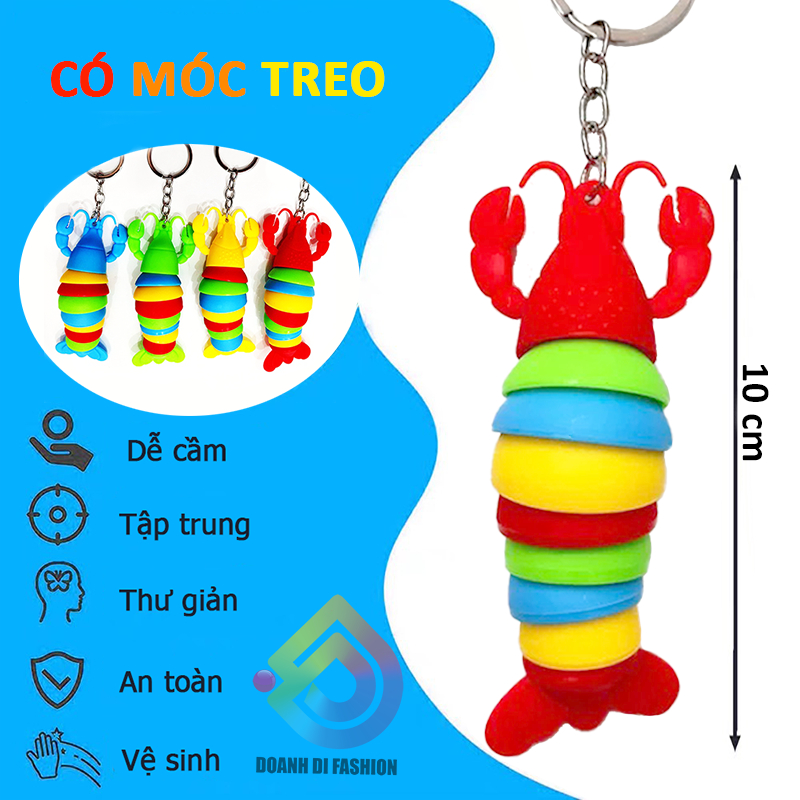 Móc Khóa Thỏ Con, Móc Treo Tôm, Đồ Chơi Con Sâu, Móc Ba Lô Kỳ Lân Bóp Kêu Pít Pít, Trò Chơi Giảm Căng Thẳng Xả Stress