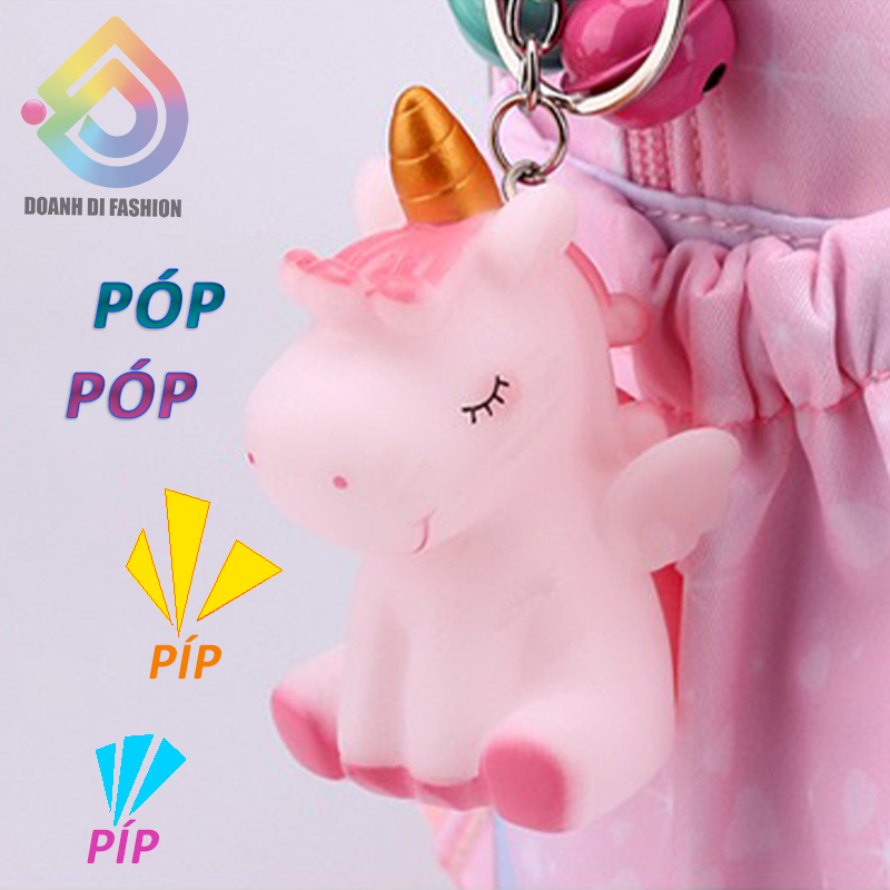 Móc Khóa Thỏ Con, Móc Treo Tôm, Đồ Chơi Con Sâu, Móc Ba Lô Kỳ Lân Bóp Kêu Pít Pít, Trò Chơi Giảm Căng Thẳng Xả Stress