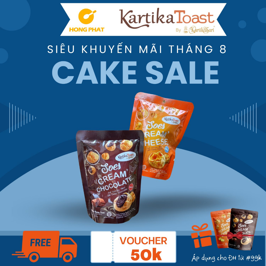 Combo Bánh Su Kem Chocolate + Phô Mai Nhập Khẩu Thơm Ngon, Tan Chảy