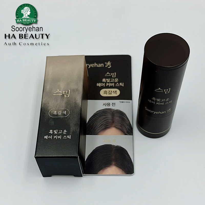 Che khuyết điểm tóc Hàn Quốc Sooryehan SMIM Gray Hair Cover Stick - Dark Brown 3.5g