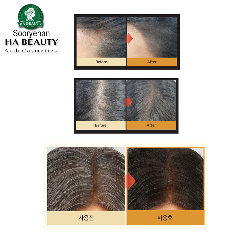 Che khuyết điểm tóc Hàn Quốc Sooryehan SMIM Gray Hair Cover Stick - Dark Brown 3.5g