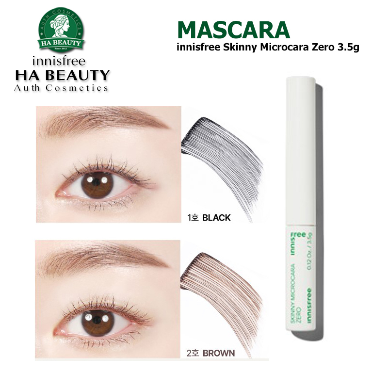 Mascara siêu mảnh chống trôi innisfree Skinny Microcara Zero 3.5 g