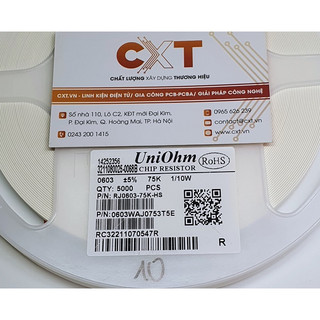 Điện trở 75k 0603