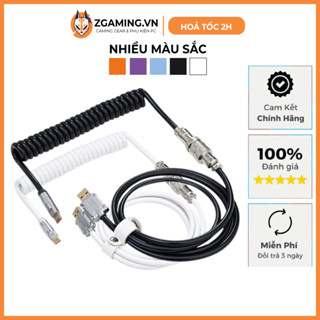 [Hỏa Tốc] Dây Cáp Bàn Phím Cơ USB Type-C | Loại Dây Xoắn Cao Cấp | Chất Liệu PU | Tốc Độ Truyền Nhanh - Không Độ Trễ