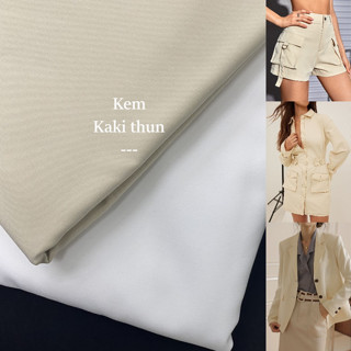 [Vải MM] [811] (Giá 0.55m) Vải Kaki Thun TC Loại 1 Chính Phảm Giãn Nhẹ 2c May Quần, Vest, Váy, Đầm