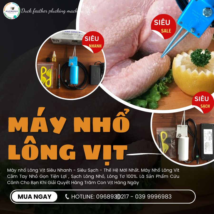 Máy Nhổ Lông Măng Vịt