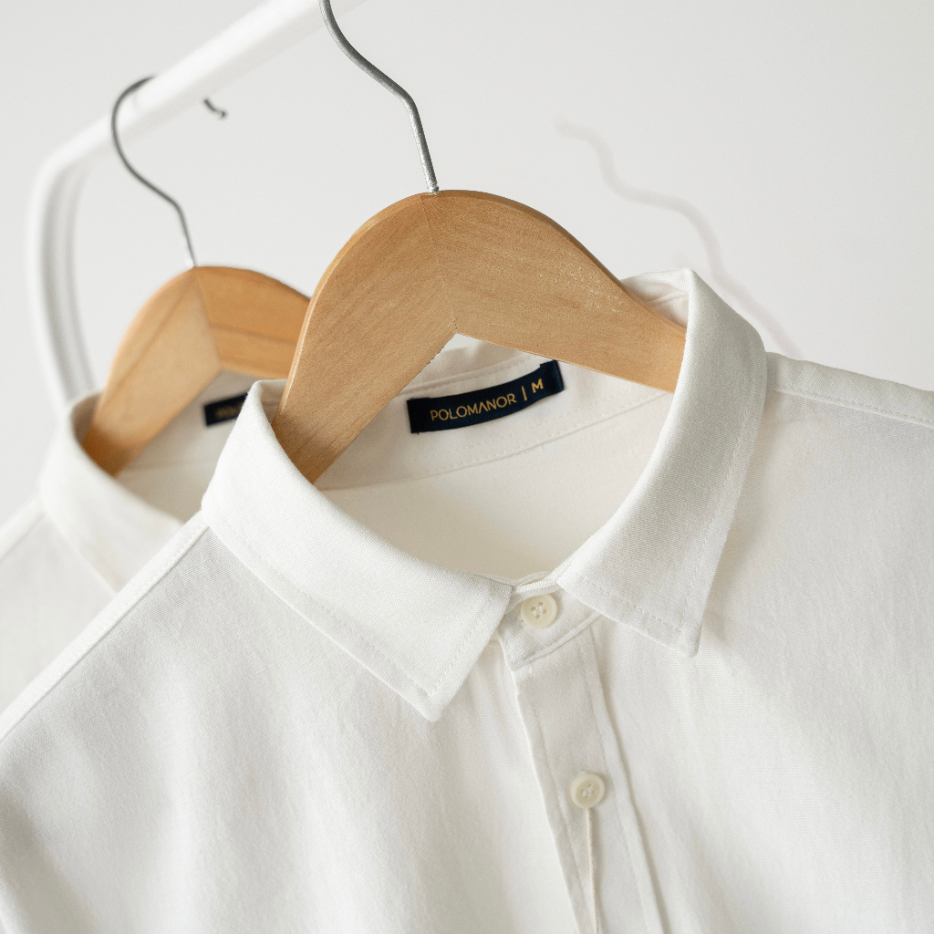 Áo sơ mi trơn tay dài POLOMANOR vải Oxford phiên bản cao cấp, trẻ trung, thanh lịch