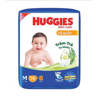 Tã quần Huggies Skincare Super Jumbo Size M - Gói 76 Miếng
