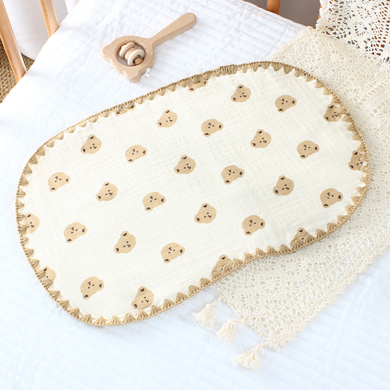 Gối cho bé sơ sinh, gối xô 10 lớp cho bé mềm mại thoáng khí kích thước 45*25cm