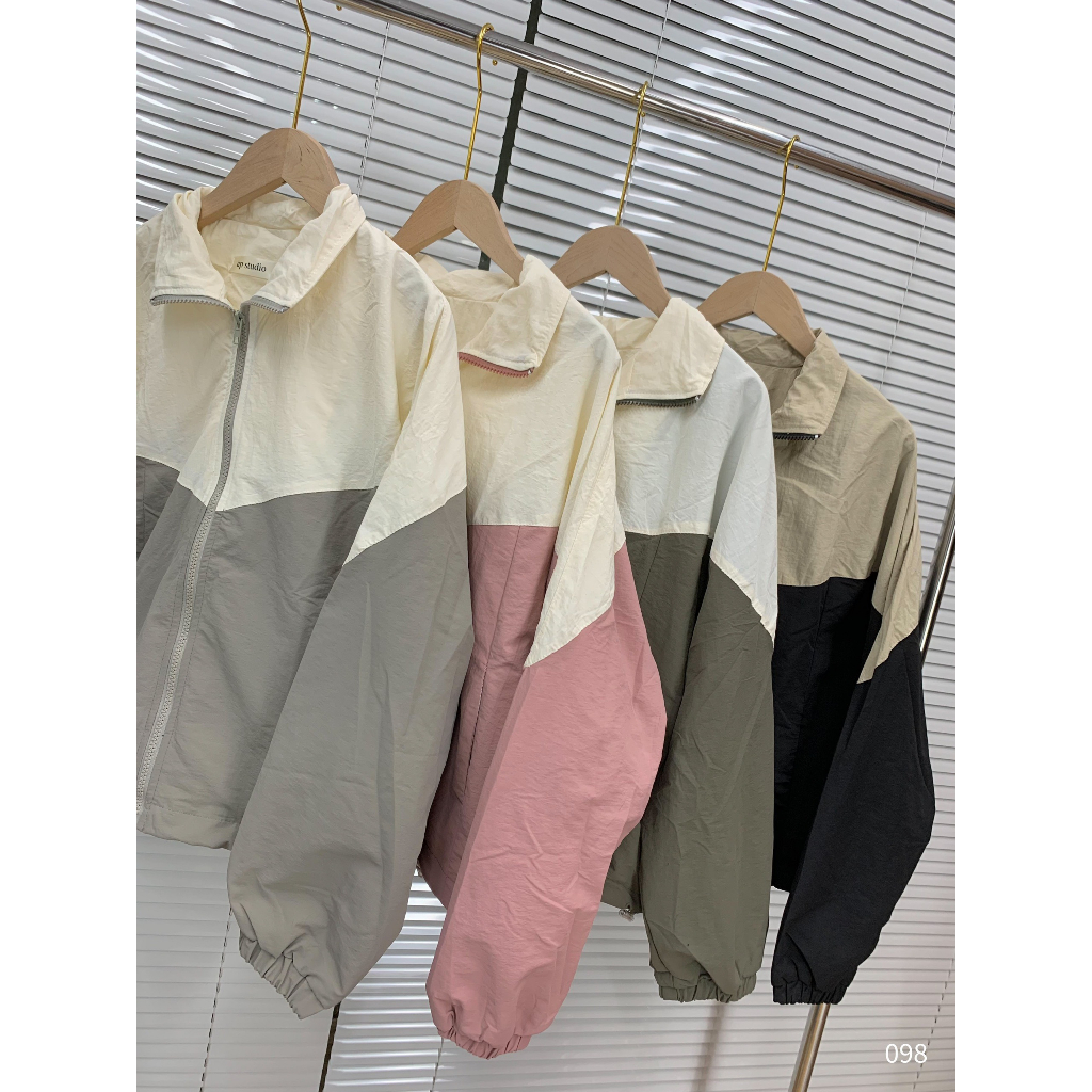 Áo khoác gió mix màu mỏng nhẹ MYRA TEEN Aogio098 P6/K10