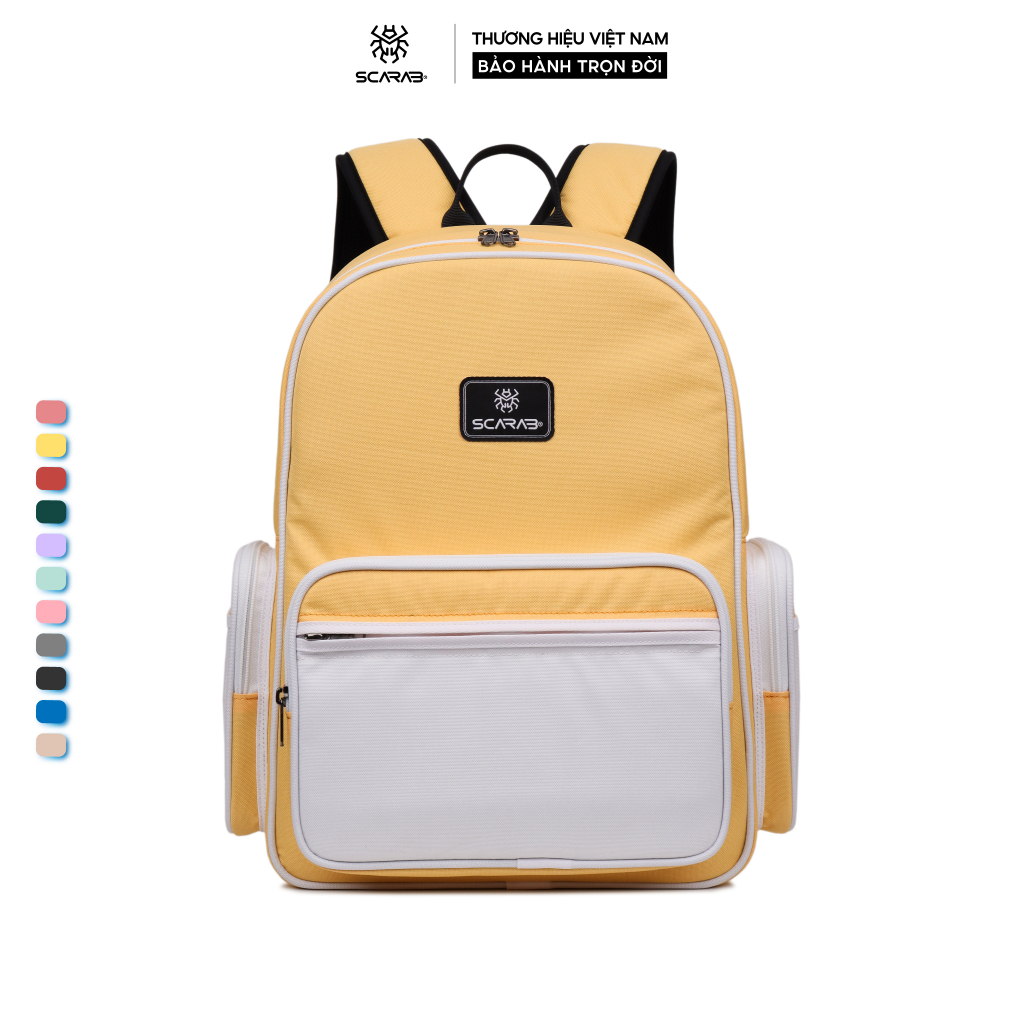 Scarab Estate Backpack Unisex - Balo Đi Học Thời Trang, Đựng Vừa Laptop 15,6inch(mỏng)