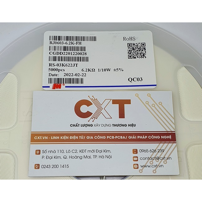 Điện trở 0603 thông số từ 1K đến 100k (5%) (50c)