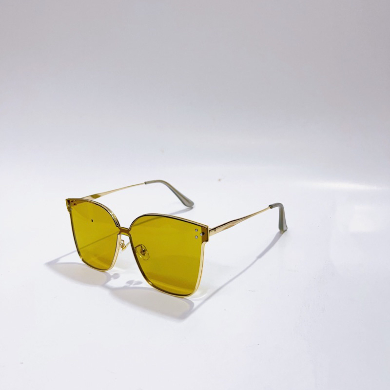 Kính Râm GM Tráng Gương Kim Loại Cao Cấp,Kính Mát Nữ Oversize Tròng UV400