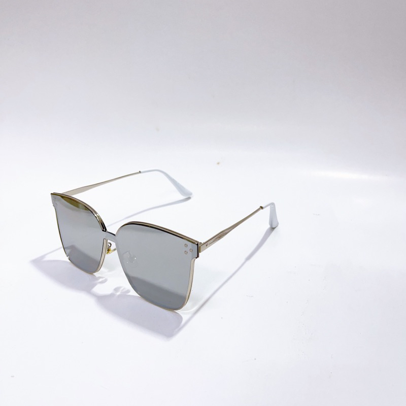 Kính Râm GM Tráng Gương Kim Loại Cao Cấp,Kính Mát Nữ Oversize Tròng UV400